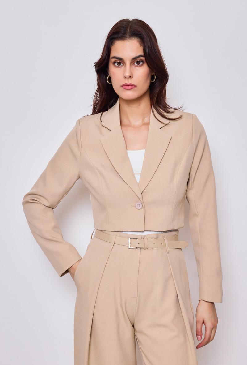 Vestes  Femme Beige Lulumary V298 #c Efashion Paris