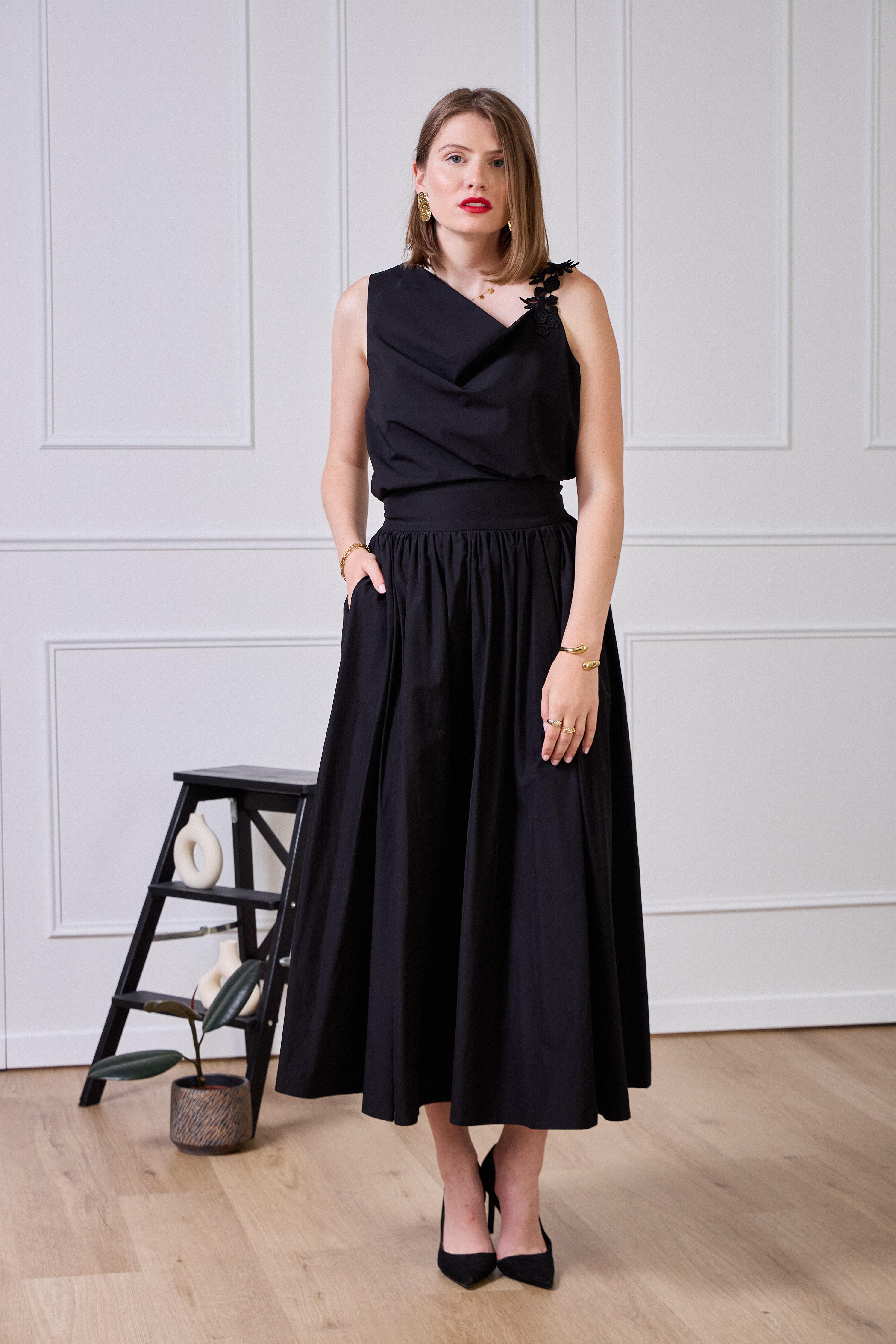 Skirts Women Black Lulumary SK858 #c Efashion Paris