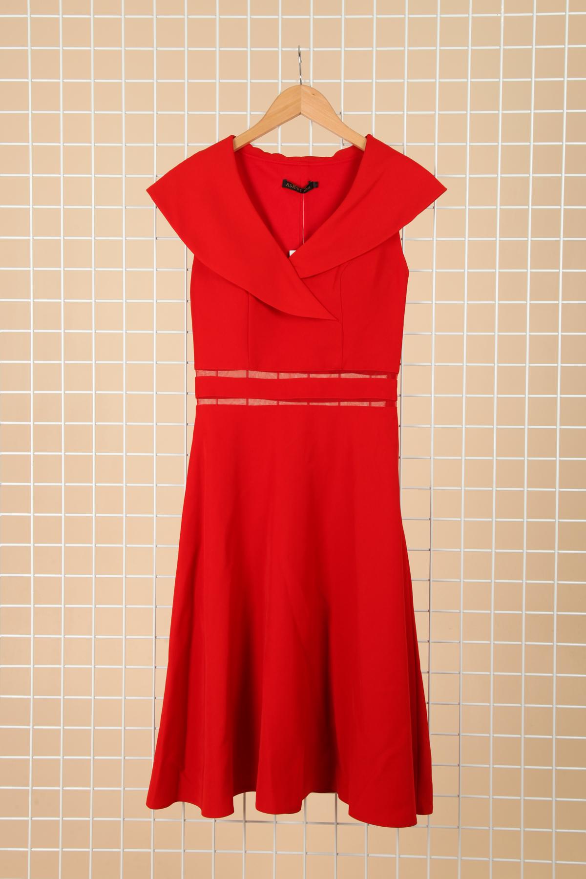 Vestidos cortos Mujer Red Ashwi ASM-1911 #c Efashion Paris