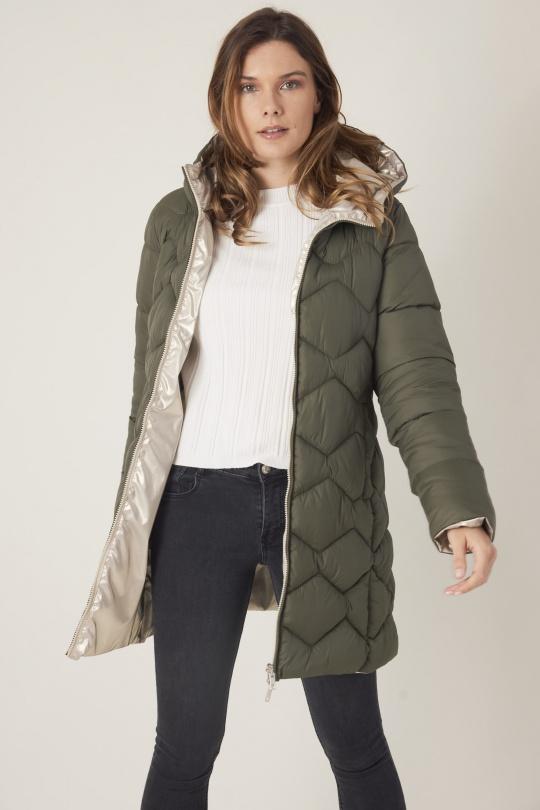 Doudounes Femme Kaki Escandelle 3153 Efashion Paris