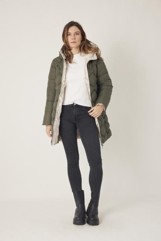 Doudounes Femme Kaki Escandelle 3153 Efashion Paris