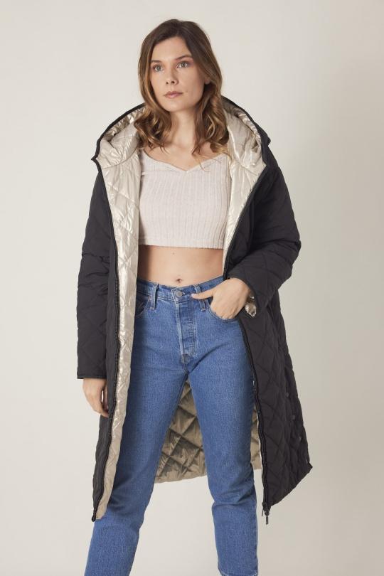 Doudounes Femme Noir Escandelle 3151 Efashion Paris