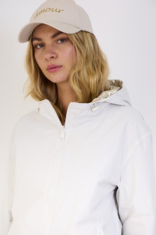 Parkas Femme blanc/doré Escandelle 4113 Efashion Paris