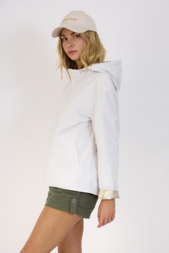 Parkas Femme blanc/doré Escandelle 4113 Efashion Paris