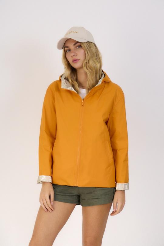 Parkas Femme blanc/doré Escandelle 4113 Efashion Paris