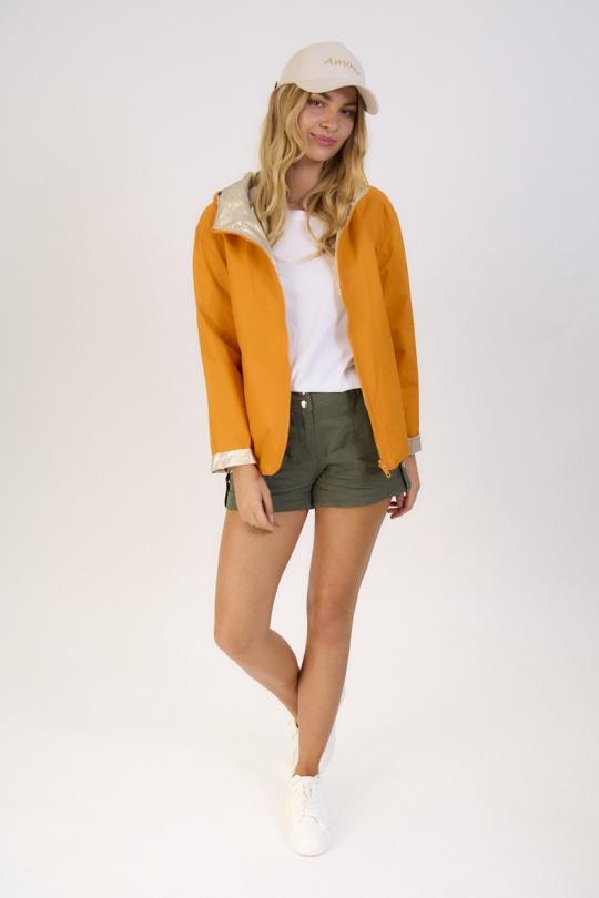 Parkas Femme blanc/doré Escandelle 4113 Efashion Paris