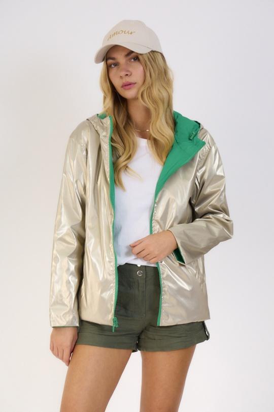 Parkas Femme blanc/doré Escandelle 4113 Efashion Paris