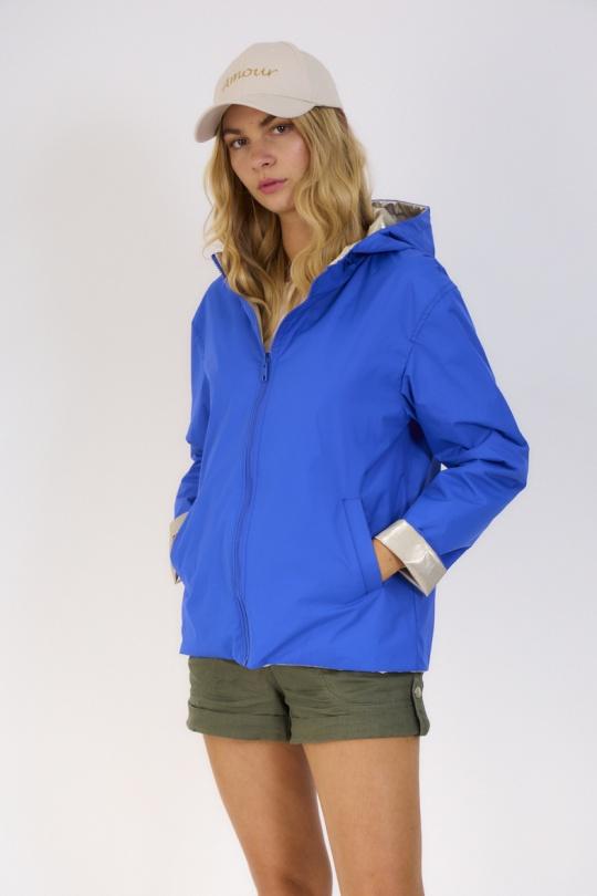 Parkas Femme blanc/doré Escandelle 4113 Efashion Paris