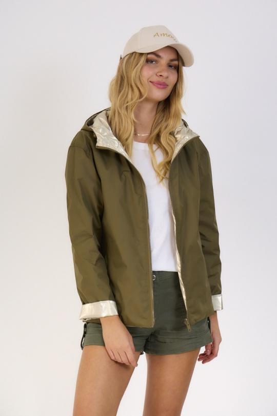 Parkas Donna Khaki Escandelle 4113 Efashion Paris