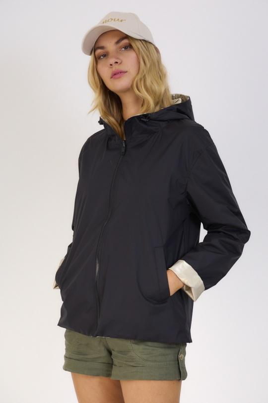 Parkas Femme blanc/doré Escandelle 4113 Efashion Paris