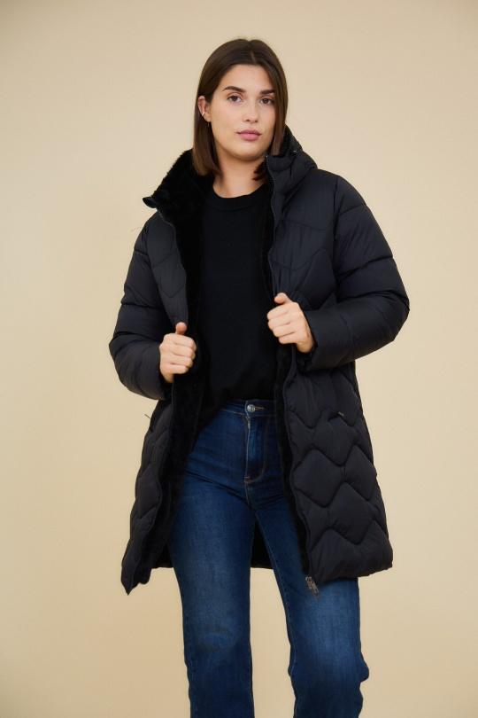 Doudounes Femme Noir Escandelle 4178 Efashion Paris