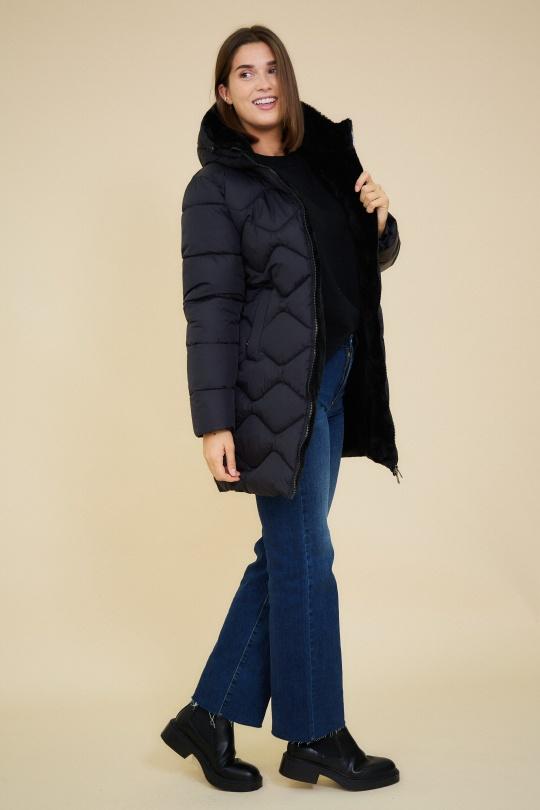 Doudounes Femme Noir Escandelle 4178 Efashion Paris