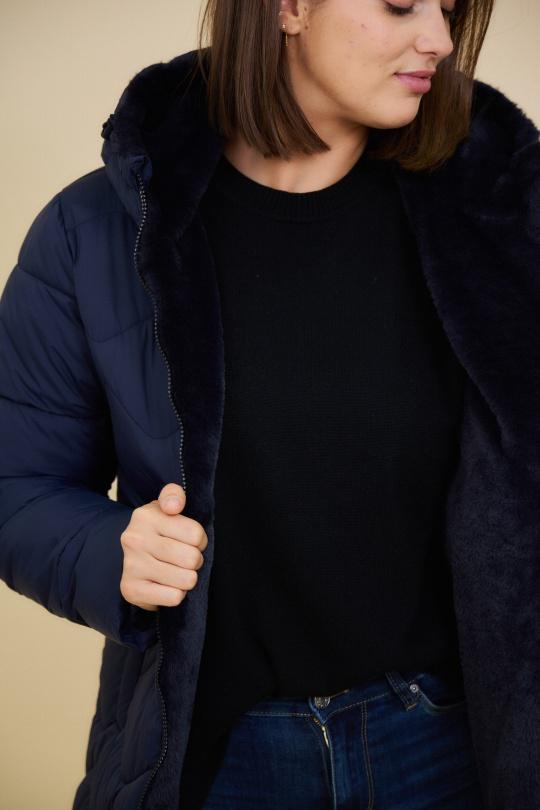 Doudounes Femme Noir Escandelle 4178 Efashion Paris