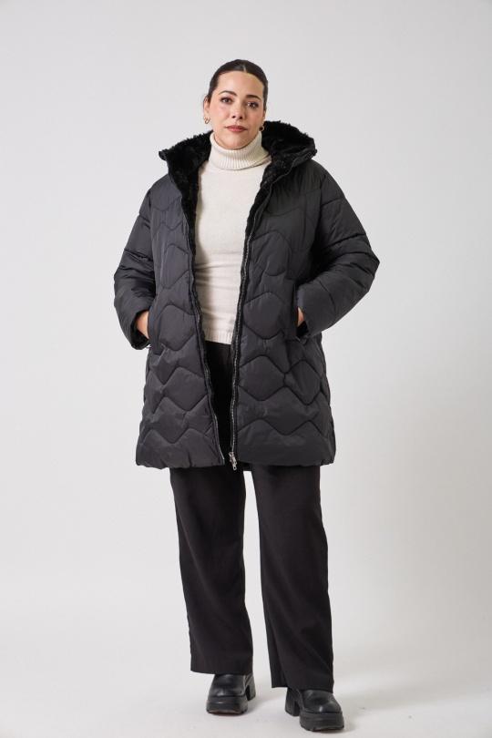 Cappotti Donna Black Escandelle 4178L Efashion Paris