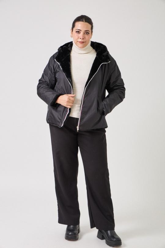 Manteaux Femme Noir Escandelle 3155L Efashion Paris