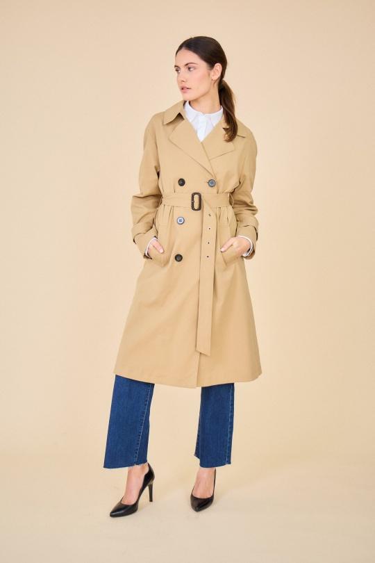 Trench coats Women Beige Escandelle 5037 Efashion Paris