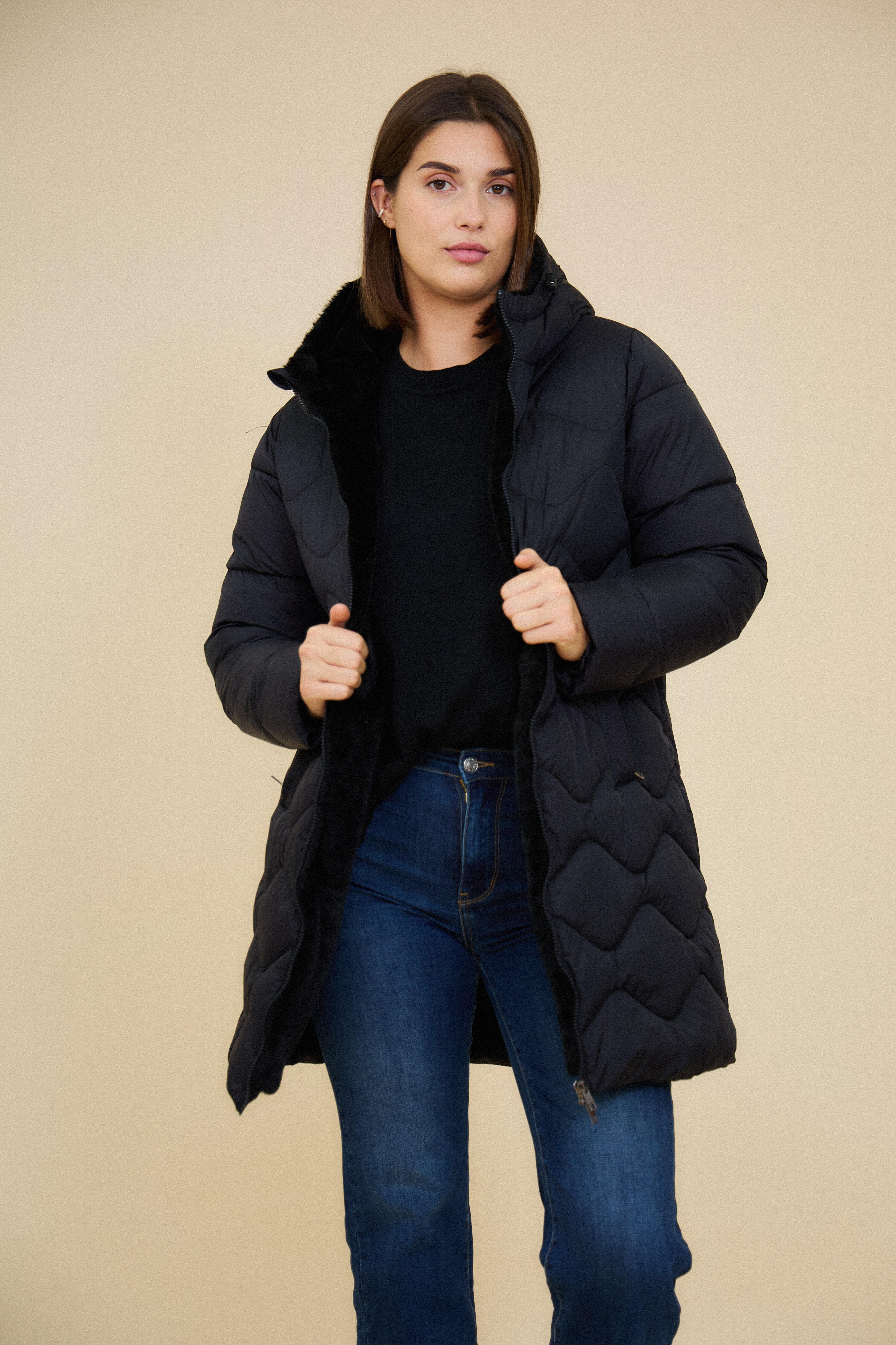 Doudounes Femme Noir Escandelle 4178 #c Efashion Paris