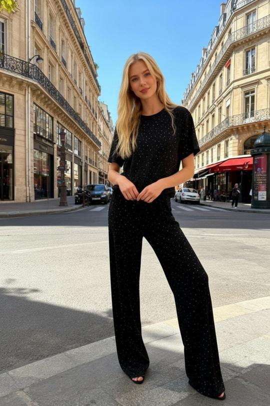 Ensembles Femme Noir L8 6637 Efashion Paris