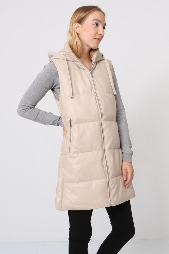 Doudounes Femme Beige SOFTY BY EVER BOOM  S21573 Efashion Paris