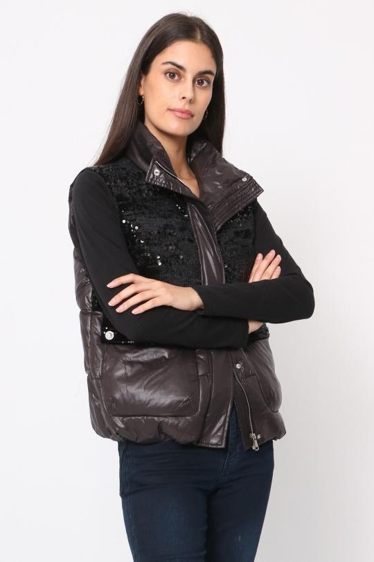 Doudounes Femme Noir SOFTY BY EVER BOOM  S2761 Efashion Paris