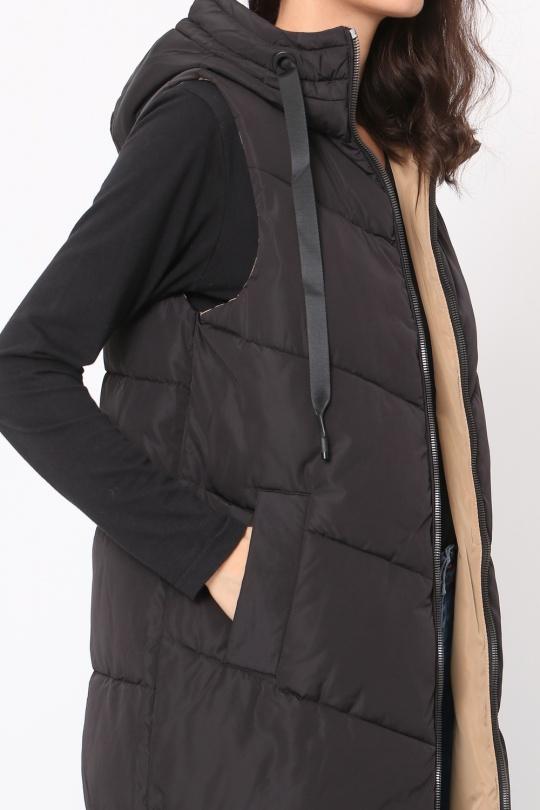 Doudounes Femme Noir SOFTY BY EVER BOOM  S2756 Efashion Paris