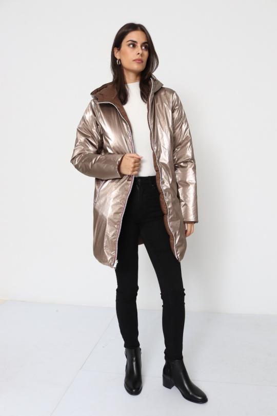 Doudounes Femme Doré SOFTY BY EVER BOOM  S3857 Efashion Paris