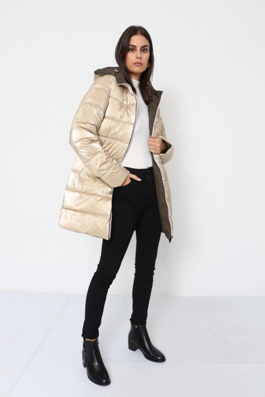 Doudounes Femme Doré SOFTY BY EVER BOOM  S3857 Efashion Paris