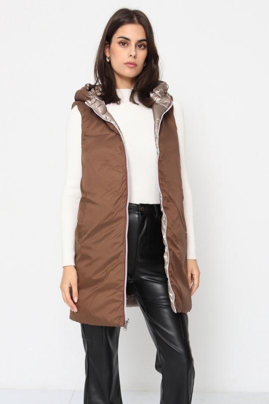 Doudounes Femme Doré SOFTY BY EVER BOOM  S3858 Efashion Paris