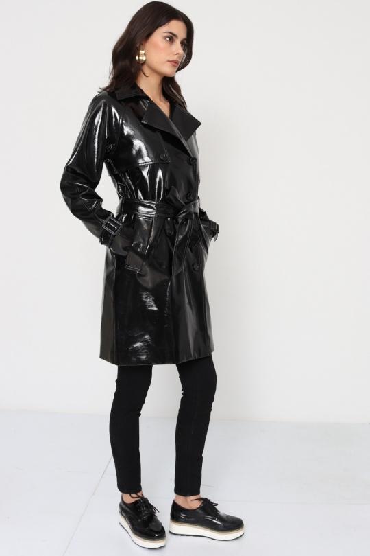 Trenchs Femme Noir SOFTY BY EVER BOOM  S3862 Efashion Paris