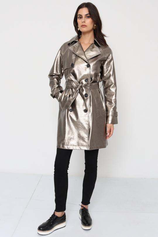 Trenchs Femme Noir SOFTY BY EVER BOOM  S3862 Efashion Paris