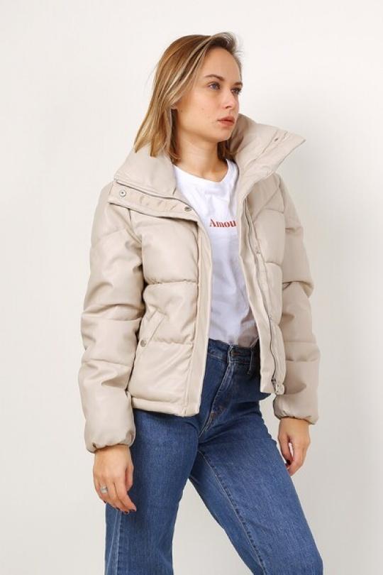 Doudounes Femme Beige SOFTY BY EVER BOOM  S2719 Efashion Paris