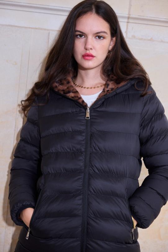 Doudounes Femme Noir/Beige SOFTY BY EVER BOOM  S5630 Efashion Paris