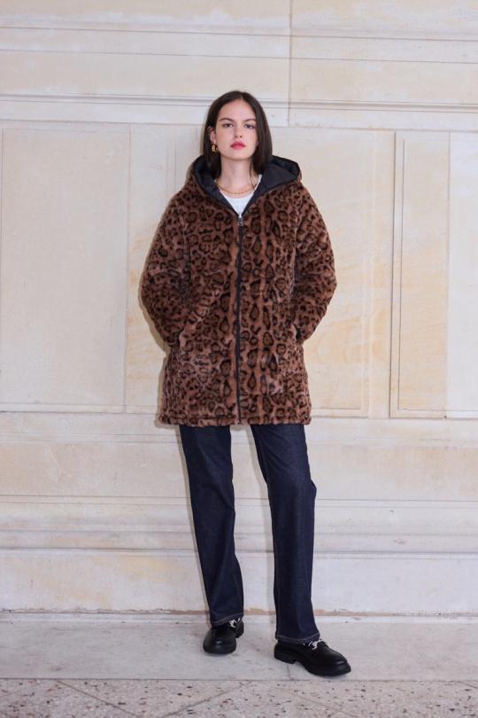 Doudounes Femme Noir/Beige SOFTY BY EVER BOOM  S5630 Efashion Paris