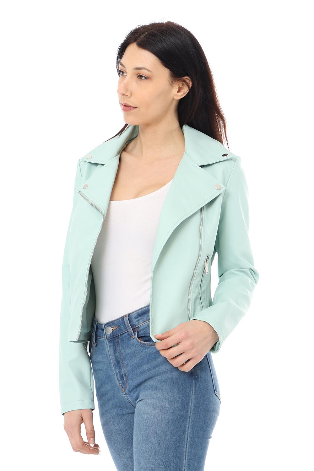 Vestes  Femme Vert d eau SOFTY BY EVER BOOM  S9516 #c Efashion Paris