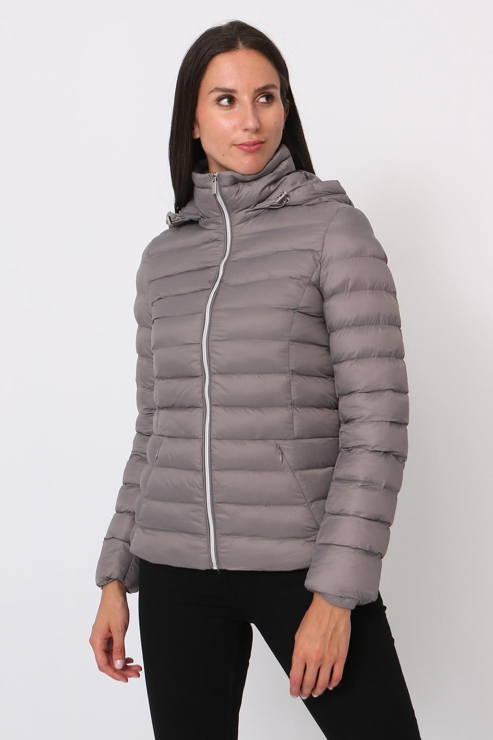 Doudounes Femme Gris SOFTY BY EVER BOOM  S 20526 #c Efashion Paris