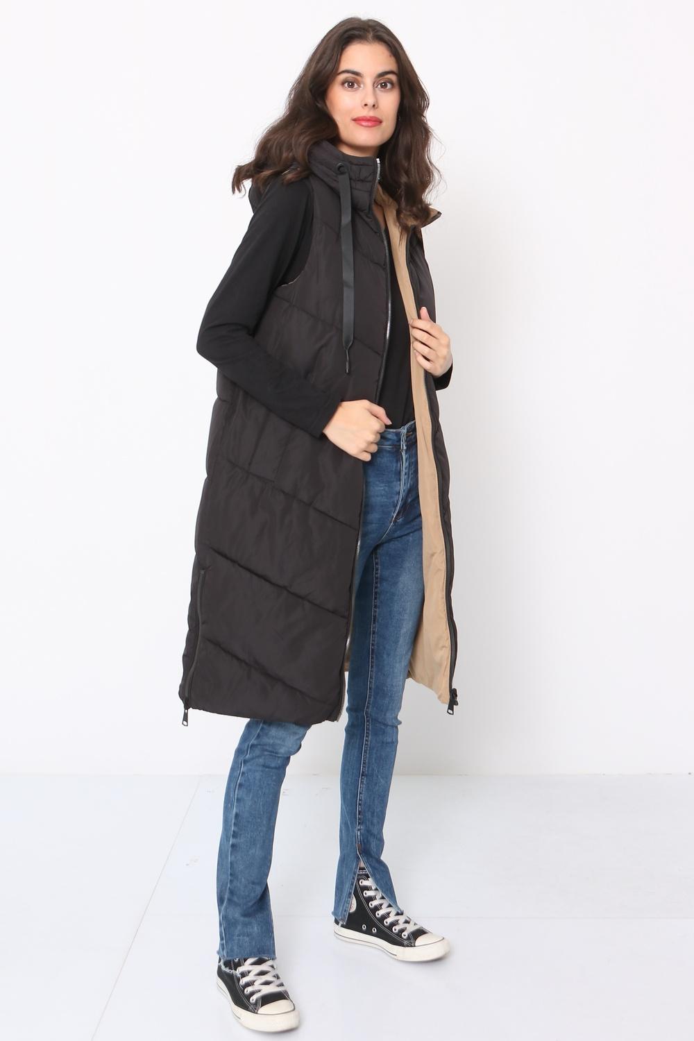 Doudounes Femme Noir SOFTY BY EVER BOOM  S2756 #c Efashion Paris