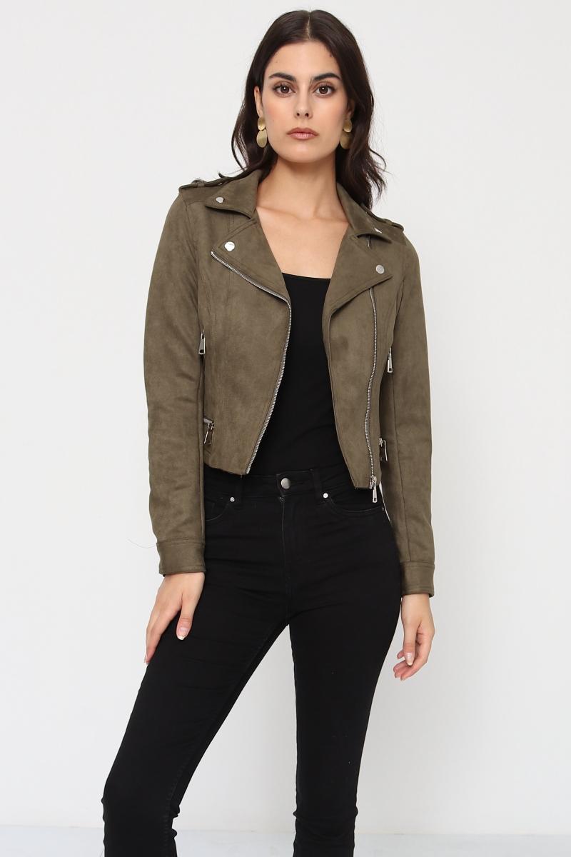 Vestes  Femme Kaki SOFTY BY EVER BOOM  S2767 #c Efashion Paris