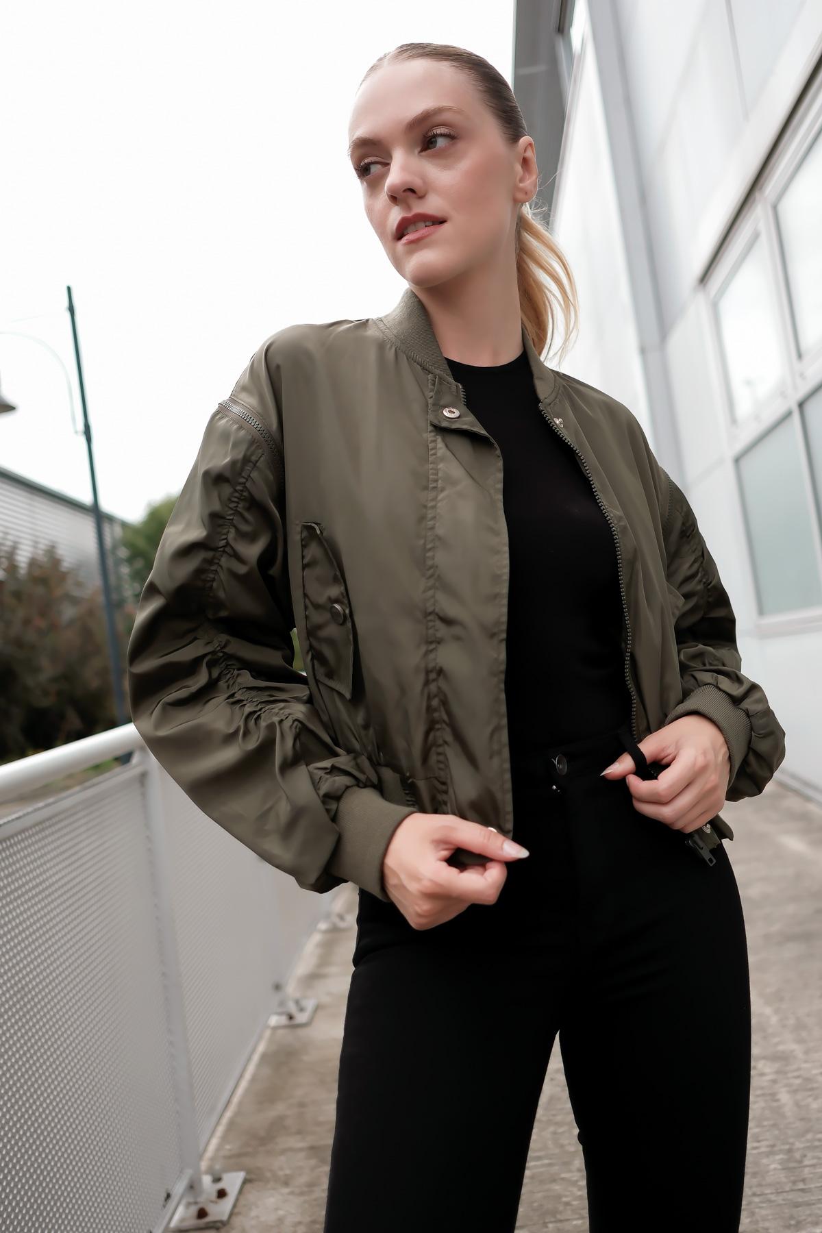Vestes  Femme Kaki SOFTY BY EVER BOOM  S4707 #c Efashion Paris