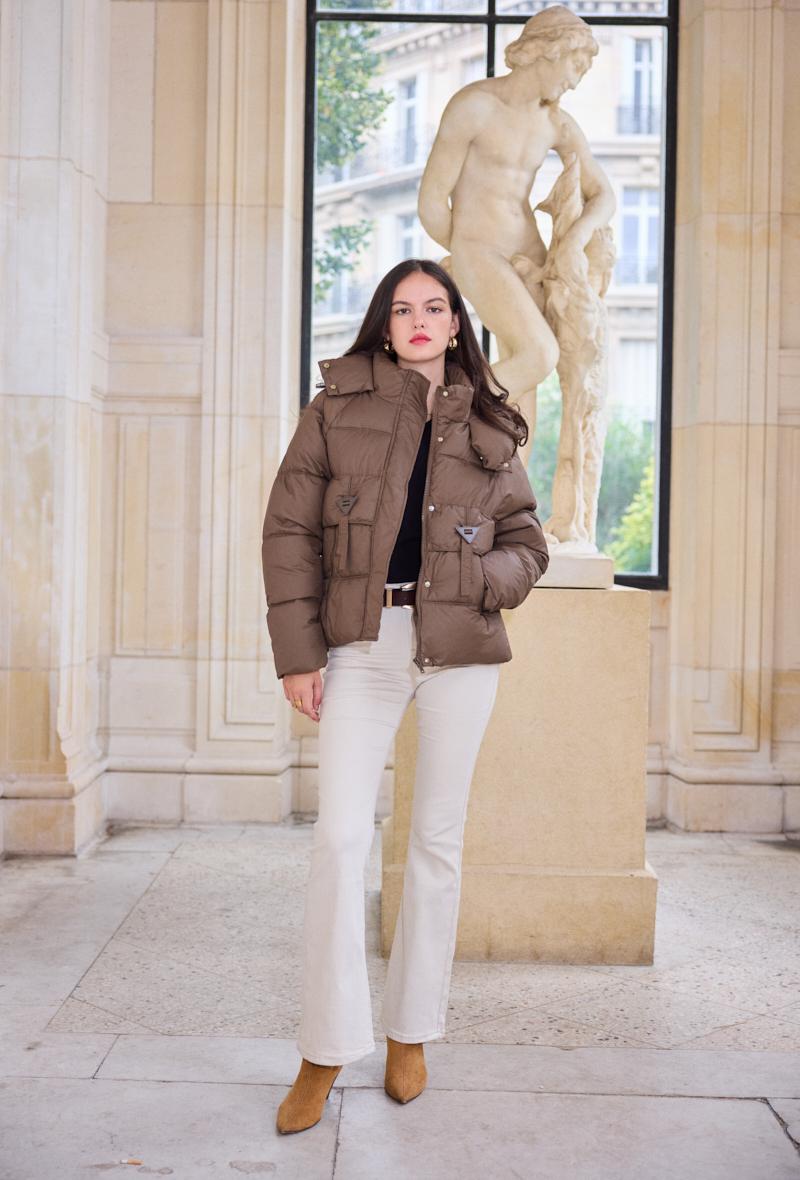 Doudounes Femme Choco SOFTY BY EVER BOOM  S5673 #c Efashion Paris