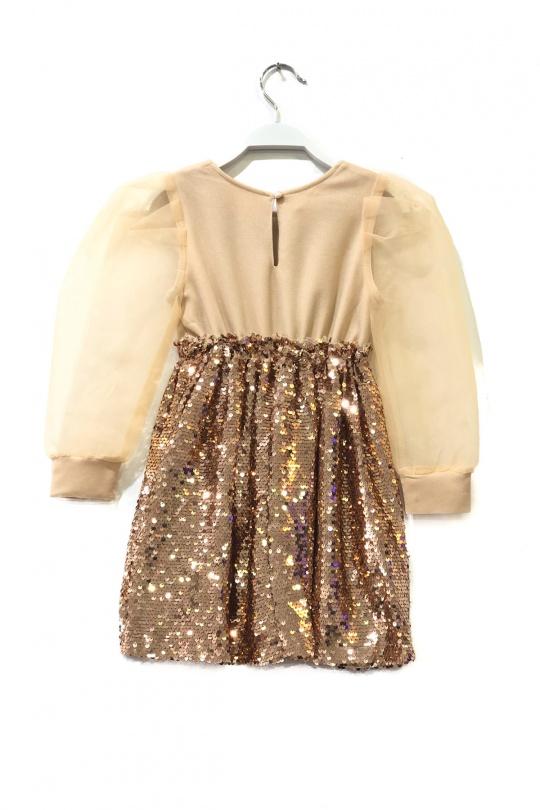 Robes Enfant & Bébé  Doré FANNY LOOK 7584 Efashion Paris
