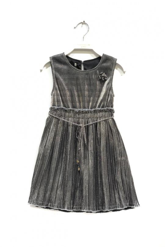 Robes Enfant & Bébé  Noir FANNY LOOK 7405 Efashion Paris