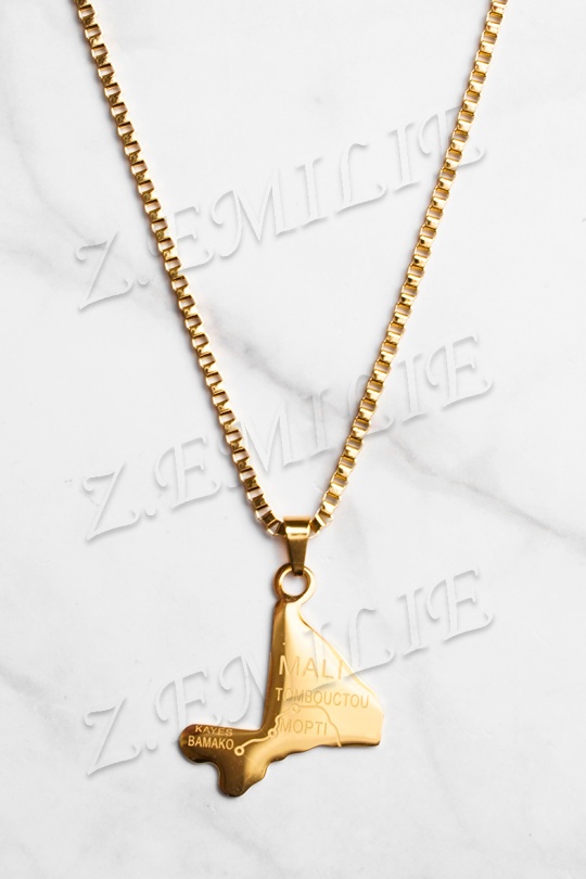 Necklaces Accessories Gold Z. EMILIE COL355 Efashion Paris