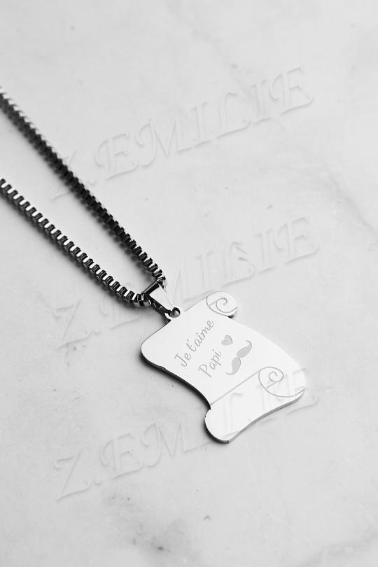 Colliers Accessoires Blanc Z. EMILIE COL565 Efashion Paris
