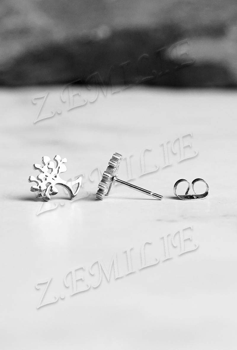 Boucles d'oreilles Accessoires Blanc Z. EMILIE BOP193 #c Efashion Paris