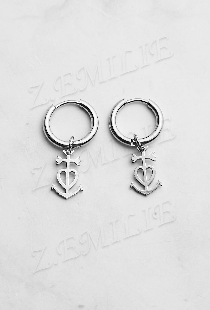 Boucles d'oreilles Accessoires Blanc Z. EMILIE BOC093 #c Efashion Paris