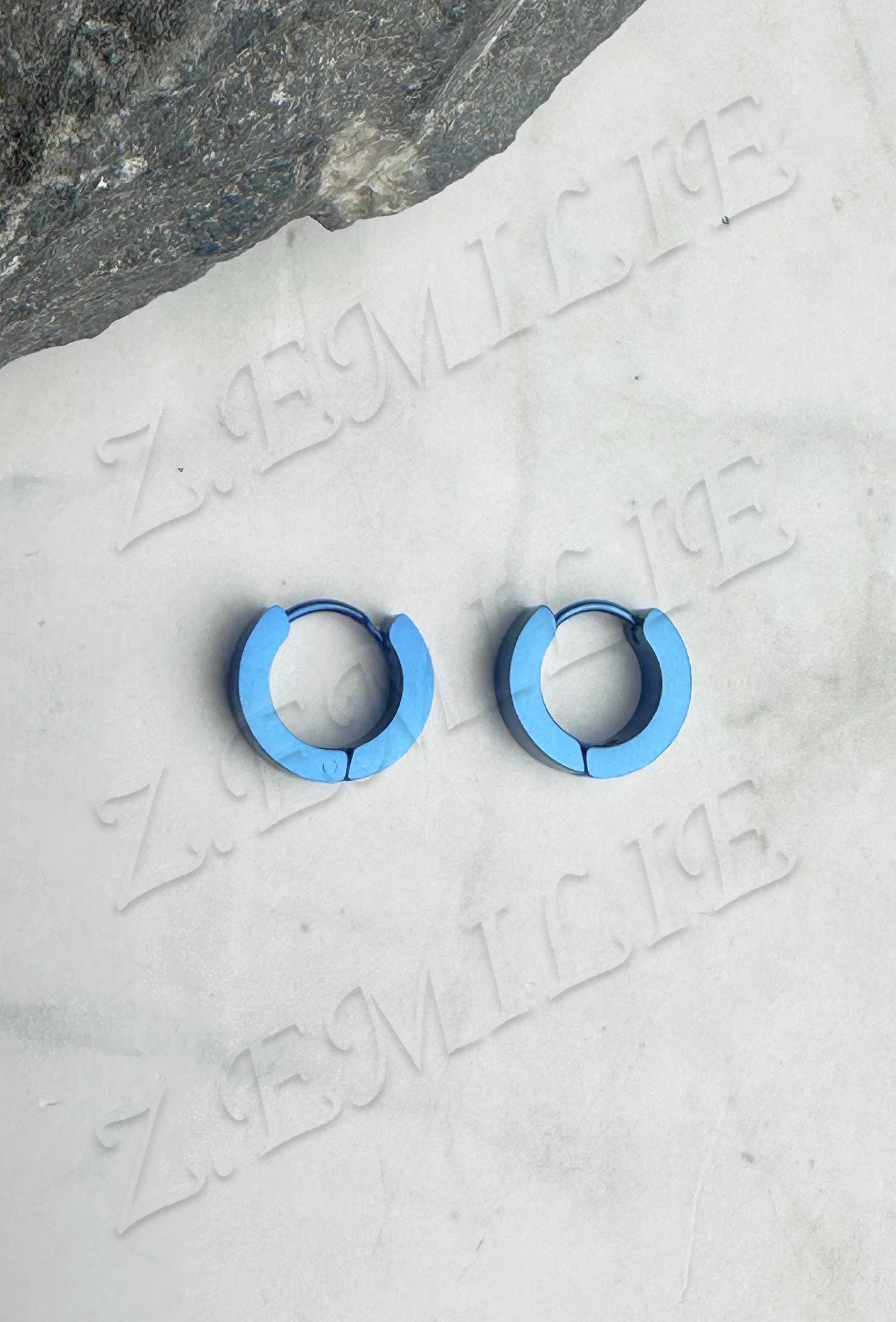 Boucles d'oreilles Accessoires Bleu Z. EMILIE BOC007-2 #c Efashion Paris