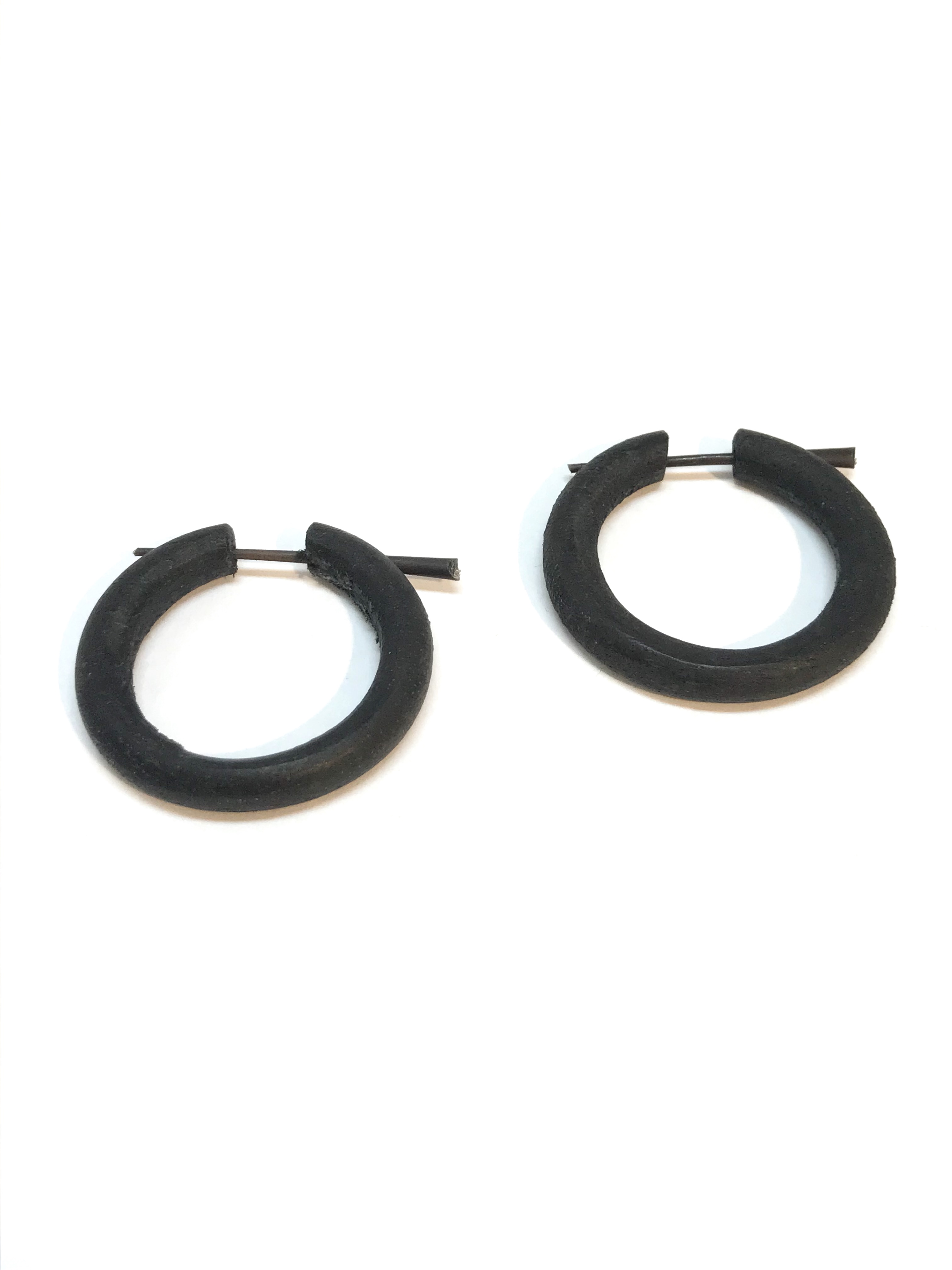 Boucles d'oreilles Accessoires Noir Z. EMILIE BOB009 #c Efashion Paris