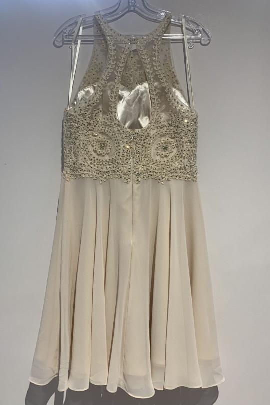Robes de soirée Femme Beige Alice Desir YN2001 Efashion Paris
