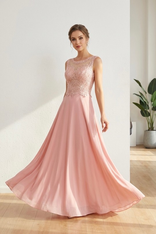 Robes de soirée Femme Rose Alice Desir CJ1903 Efashion Paris