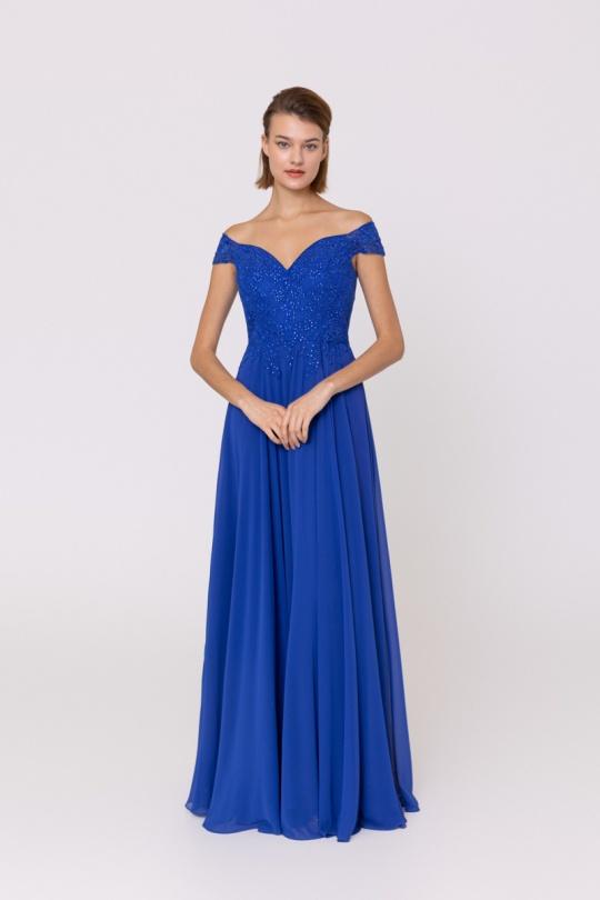 Vestidos de fiesta Mujer Royale blue Alice Desir R0709 Efashion Paris